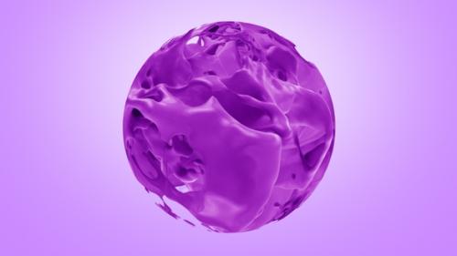 Videohive - Pouring Purple Color Splash In Sphere - 32384161 - 32384161