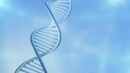 Videohive - DNA Strand Model On Light Blue Background HD - 32385871 - 32385871