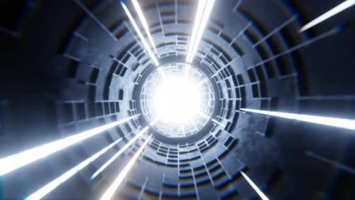 Videohive - Sci Fi Vj Tunnel 4K - 32392239 - 32392239