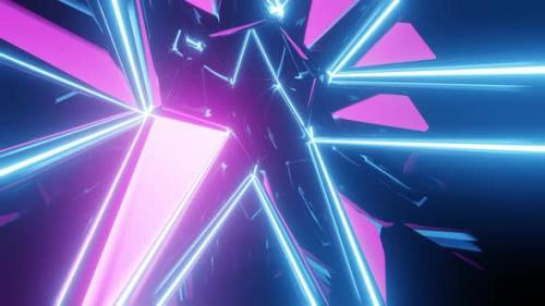 Videohive - Neon Light VJ Loop Background - 32392244 - 32392244