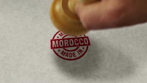 Videohive - Made in Morocco stamp and stamping loop - 32405849 - 32405849