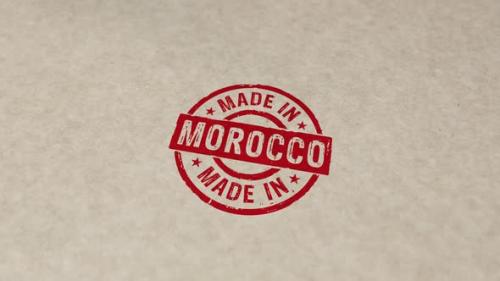 Videohive - Made in Morocco stamp and stamping - 32406140 - 32406140