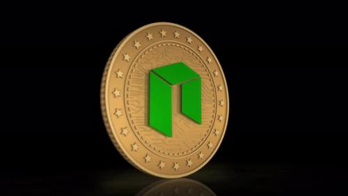 Videohive - Neo altcoin cryptocurrency golden coin 3d - 32407070 - 32407070