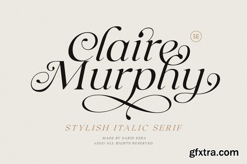 Claire Murphy - Stylish Italic Serif