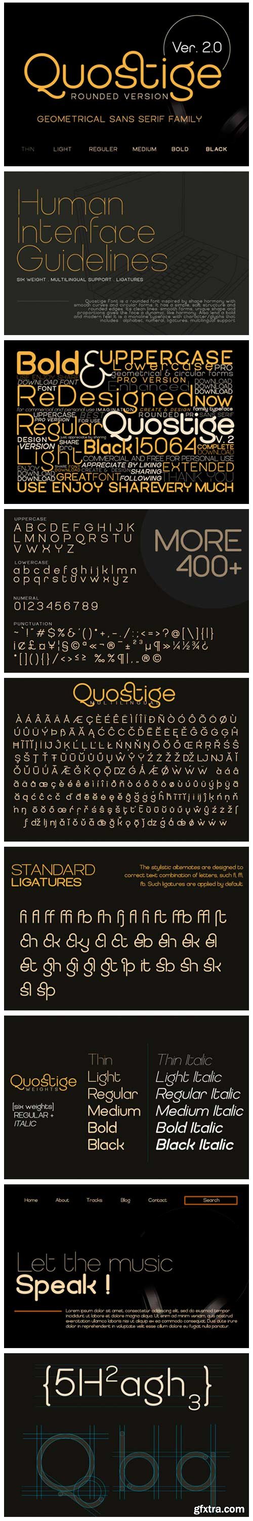 Quostige Rounded Font