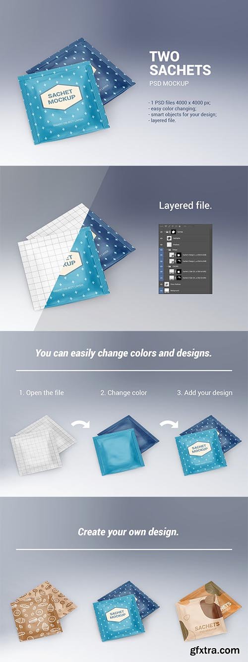 CreativeMarket - Two sachets mockup 5834939