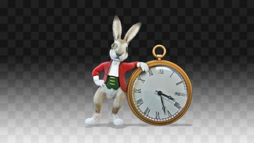 Videohive - Rabbit Oliver And Clock - 32377040 - 32377040