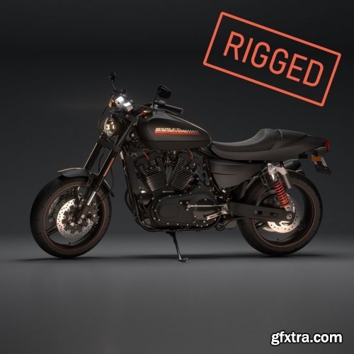 Harley Davidson XR1200x Fully Rigged 3D model