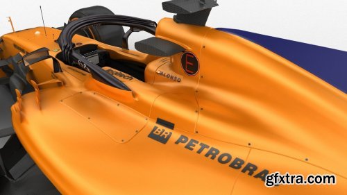 F1 McLaren MCL33 2018 3D model