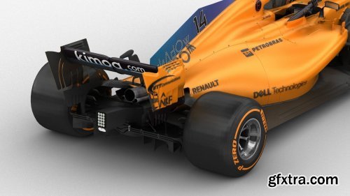 F1 McLaren MCL33 2018 3D model