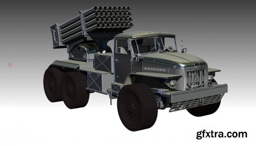 BM-21 Grad 3D model