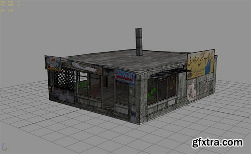 25 Afghanistan City Buildings Props for Games 3D model