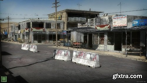 25 Afghanistan City Buildings Props for Games 3D model