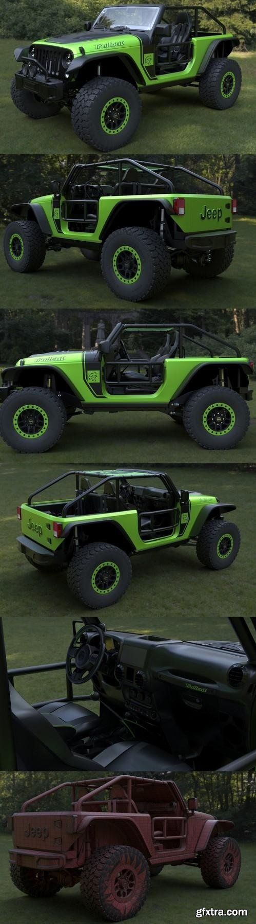 Jeep wrangler trailcat 2017 3d model