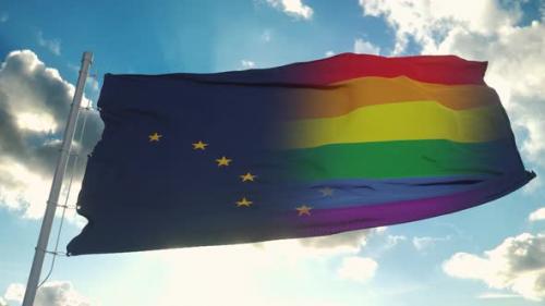 Videohive - Flag of Alaska and LGBT - 32423694 - 32423694