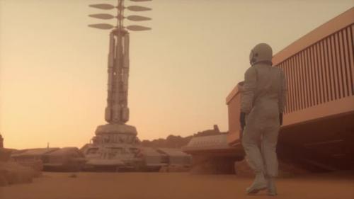 Videohive - Astronaut Walking on the Surface of Mars - 32423759 - 32423759