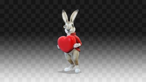 Videohive - Rabbit Oliver And Heart - 32425109 - 32425109