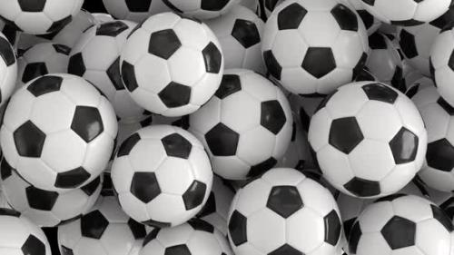 Videohive - Football soccer balls transition on alpha - 32438846 - 32438846