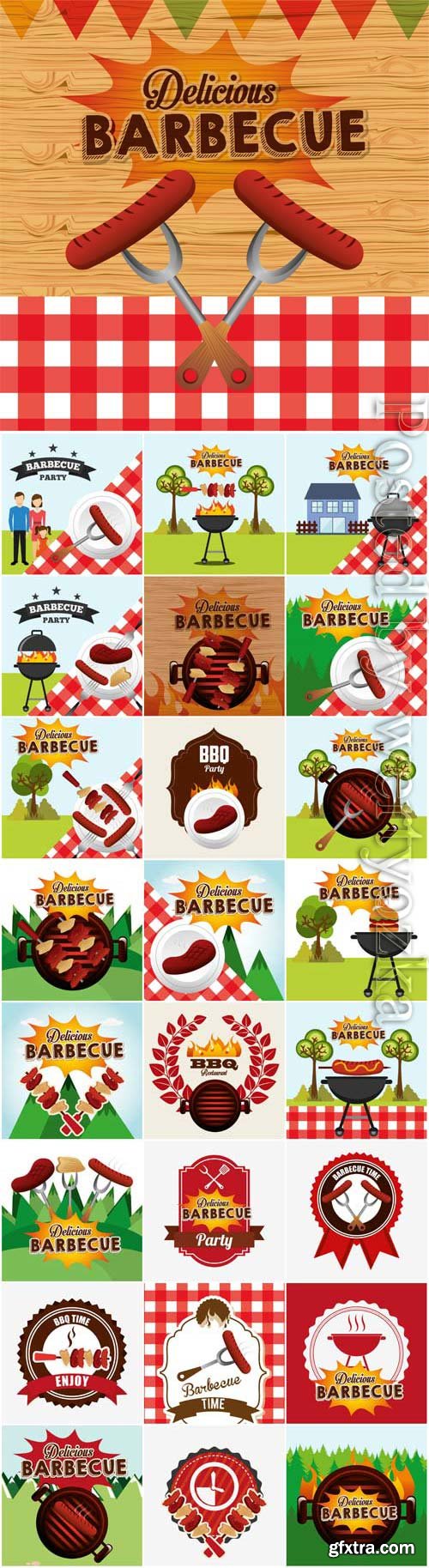 BBQ illustration in vector