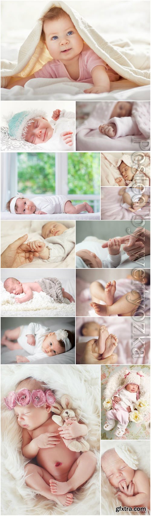 Little adorable kids stock photo