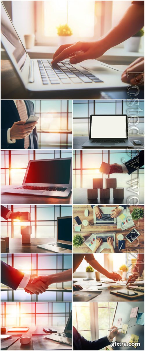 Business concept, modern technology stock photo