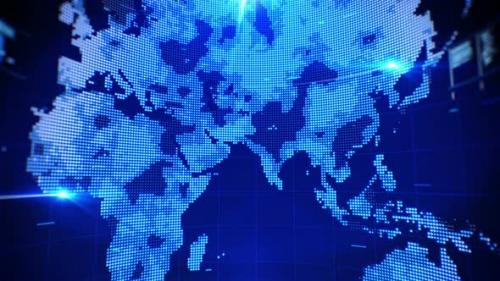 Videohive - World Map Monitor - 32466994 - 32466994