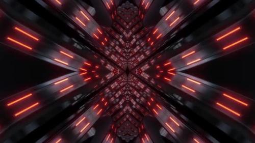 Videohive - 4k Neon Cylindiral Kaleidoscope Loops Pack - 32469498 - 32469498