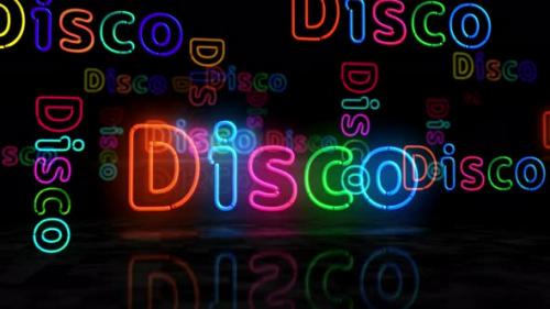 Videohive - Club symbol glowing neon 3d lights - 32471414 - 32471414