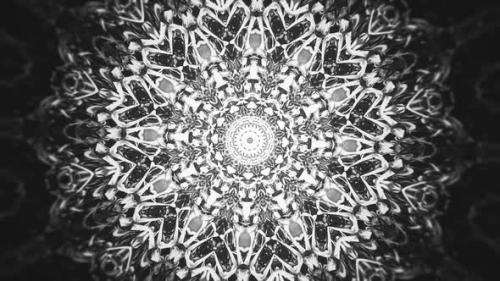 Videohive - Black and White Kaleidoscopic Abstract Background - 32471452 - 32471452