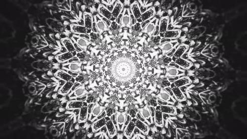 Videohive - Black and White Kaleidoscopic Abstract Background - 32471453 - 32471453