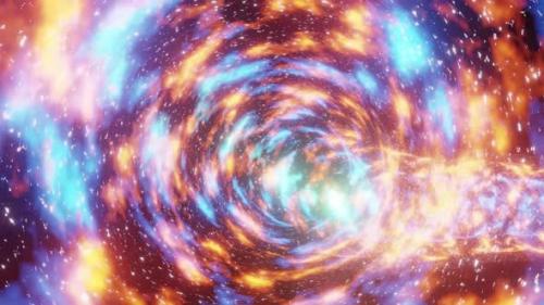 Videohive - Galaxy Space Journey Tube Vj Loop 4K - 32471608 - 32471608