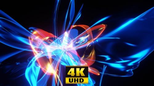 Videohive - Abstract Amorphous Background, Yellow, Blue 4K - 32479838 - 32479838