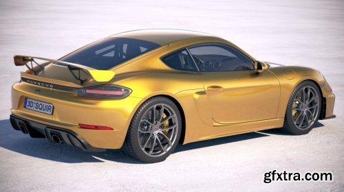 Porsche 718 Cayman GT4 2020 3d model