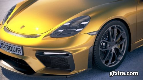 Porsche 718 Cayman GT4 2020 3d model