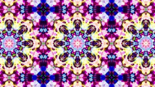 Videohive - Colorful Stained Glass Kaleidoscope Loop 4K 08 - 32483888 - 32483888
