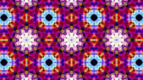Videohive - Colorful Stained Glass Kaleidoscope Loop 4K 12 - 32484701 - 32484701