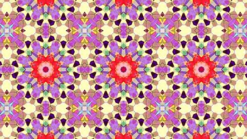 Videohive - Colorful Stained Glass Kaleidoscope Loop 4K 13 - 32484737 - 32484737