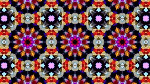 Videohive - Colorful Stained Glass Kaleidoscope Loop 4K 14 - 32484759 - 32484759