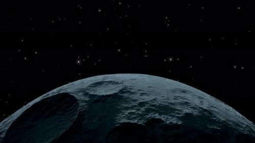 Videohive - Planet with starry sky background - 32485659 - 32485659