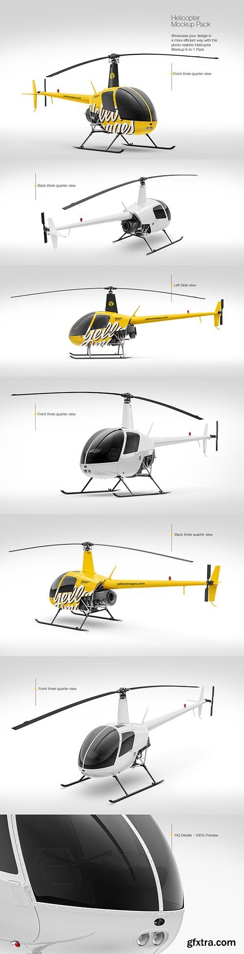 Helicopter Mockup Pack 84484