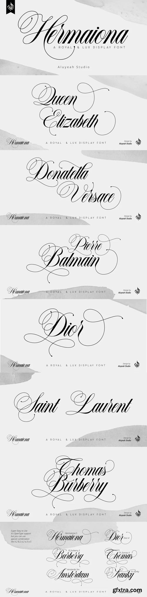 AL Hermaiona Font Family