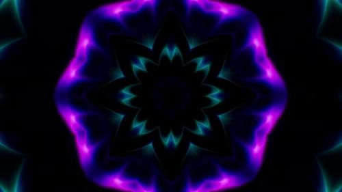 Videohive - Vj Neon Kaleidoscope Loop 4K 04 - 32486516 - 32486516