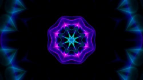 Videohive - Vj Neon Kaleidoscope Loop 4K 05 - 32486534 - 32486534