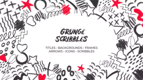 Videohive - Grunge Scribbles. Hand-Drawn Pack - 32489881 - 32489881