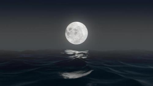 Videohive - Ocean Moon 4K - 32495172 - 32495172