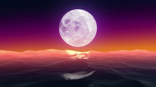 Videohive - Retro Moon 4K - 32495173 - 32495173