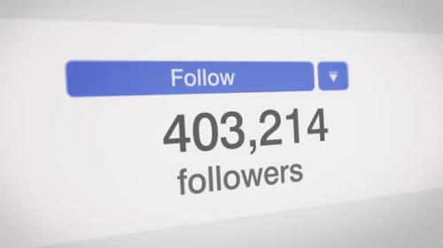 Videohive - Social Media Increasing Followers Counter Bar - 32495726 - 32495726