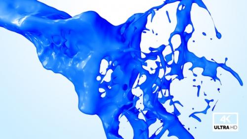 Videohive - Splash Of Blue Paint V2 - 32497710 - 32497710