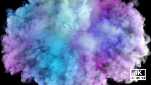 Videohive - Streaming And Spreading Festival Colored Smoke From Top To Down 4K - 32498209 - 32498209