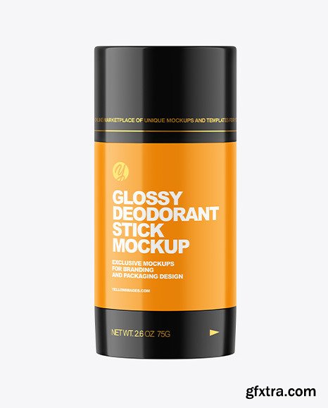 70g Glossy Plastic Deodorant Stick Mockup 84138